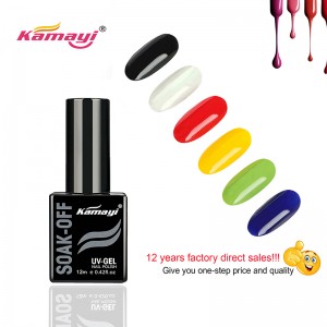 Kamayi China Producent 72 kolory LED naturalny lakier hybrydowy LED Soak off Gel Color Prywatna marka Lakier hybrydowy UV