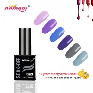 Kamayi Custom Private Label Nail Salon 72 kolory akrylowy lakier do paznokci Soak Off Semi Permanent UV żel do sprzedaży hurtowej